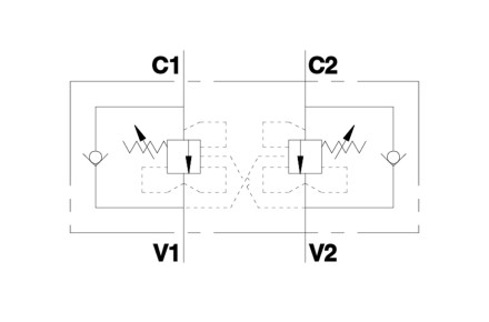 Клапан подпорный тормозной VBCD 3/8" DE/A СС (V0421) Клапан подпорный тормозной VBCD 3/8" DE/A СС (V0421)