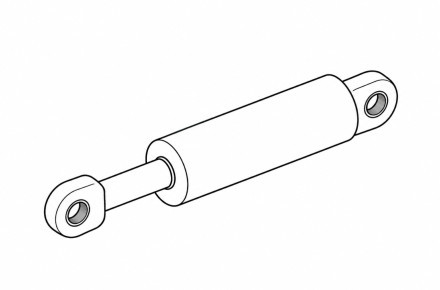 Гидроцилиндр рабочего органа ЦГ-125.50х400.11