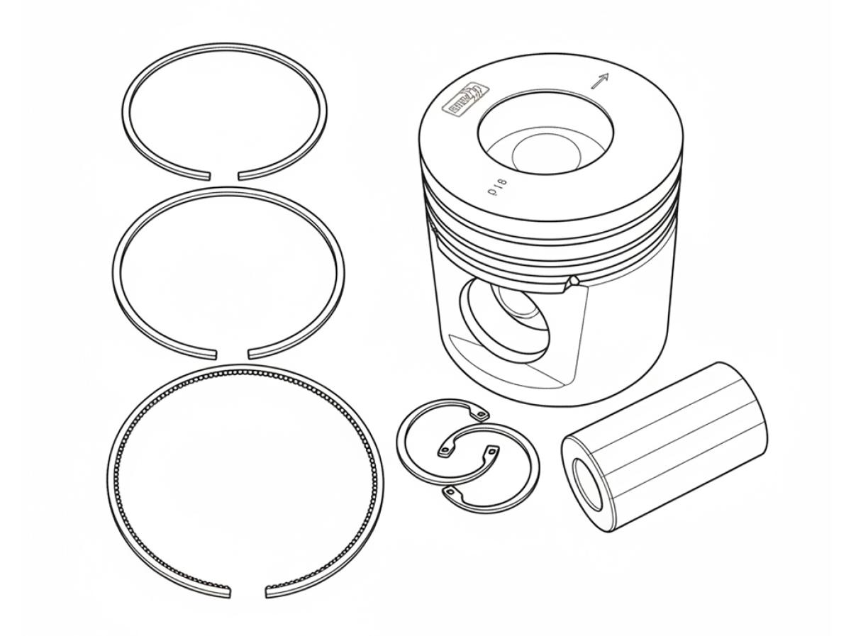 Комплект прокладок верхний Perkins T402948 (оригинал)